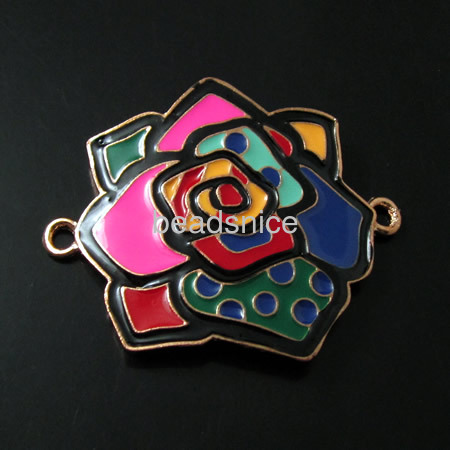 Zinc Alloy Connector/Links ,Flower,